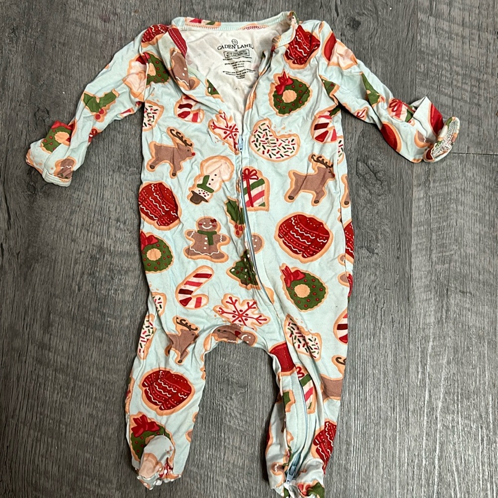 Caden Lane Christmas pajamas NB